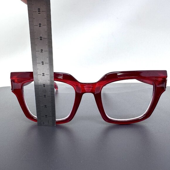 Ryan Simkhai Eyeshop Readers +1.75 Red Reading Glasses blue light block - Picture 14 of 15